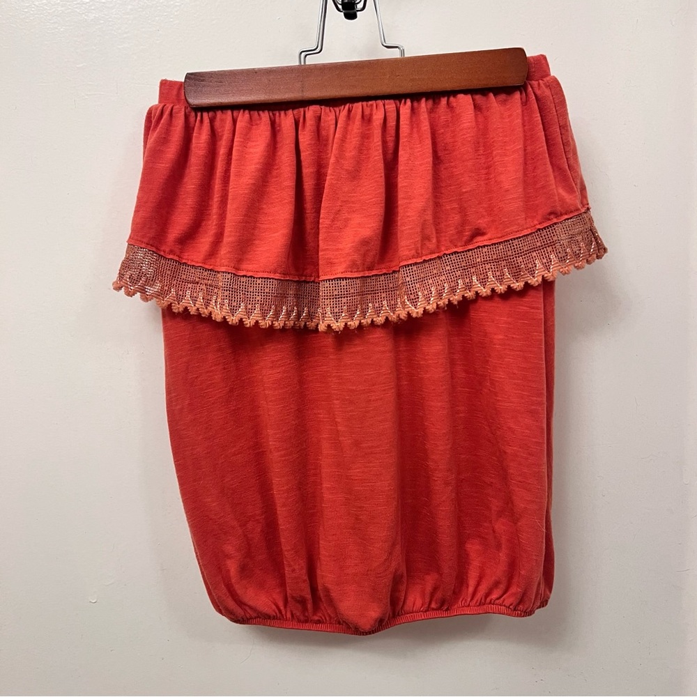 FREE PEOPLE CORAL TUBE TOP